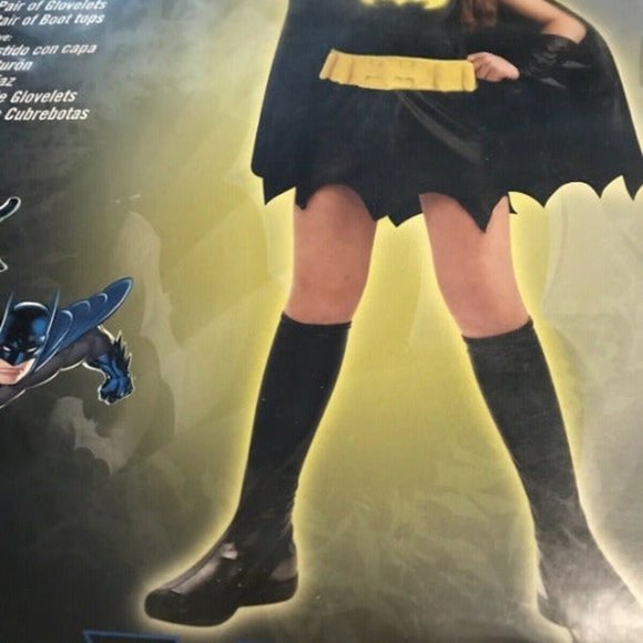 DC Comic Girls' Childs Kids Batgirl 7-Piece Costume set Large 10-12 NWT/NEW - Picture 5 of 12